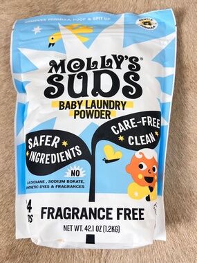 Molly's Suds Baby Laundry Detergent Powder Unscented 128 Loads
